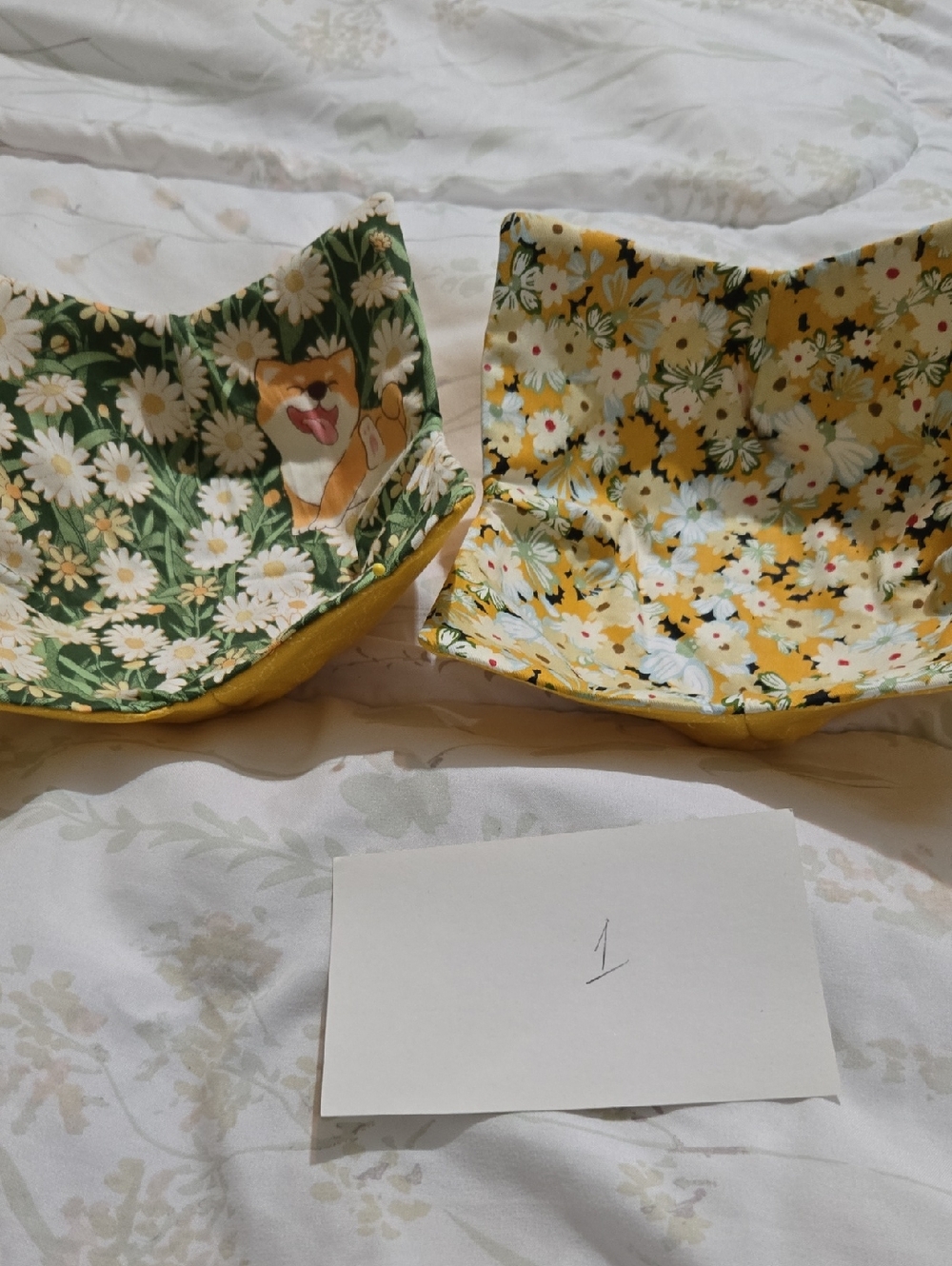 Bowl Cozies - Handmade Set Of 2 Bowl Cozies Of Your Choice - Picture 3 of 11